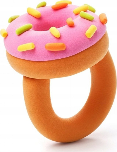 Set modelimi Hey Clay Bijou Rings Sweets Tm Toys, 3 pako, shumëngjyrësh