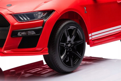 Makina elektrike për kalamoj Lean Toys Ford Mustang GT500 Shelby, me bateri, një vend, e kuqe