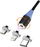 USB кабел Msonic MLU651, USB A во Lightning 1m, магнетен, црн