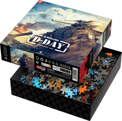 Puzzle Good Loot World of Tanks D Day, 1000 copa, shumëngjyrëshe