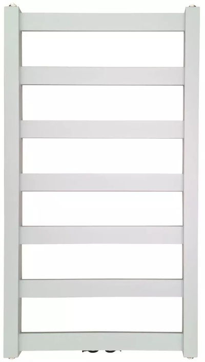 Radiator banjoje Hydroland Ryoko GRŁ G/R 970x540, lidhje qendrore, RAL 9006 ngjyrë argjend