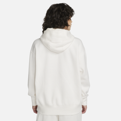 Bluzë me kapuç Nike Chelsea Phoenix Fleece, oversize, për goca, e bardhë Sail