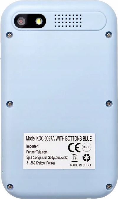 Telefoni për lojëra për kalamaj KDC-0027A, ekran 2.4" IPS, me butona, blu