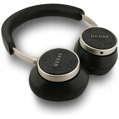 Kufje over ear Guess 4G Classic Logo, Bluetooth, 45h, të zeza