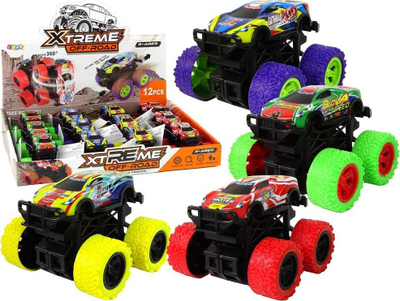 Makinë lodër off road Leantoys Xtreme, me friksion, rrota të mëdhaja, shumëngjyrëshe