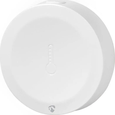 Sensor klime Nedis Zigbee SmartLife, temperaturë dhe lagështi, i bardhë