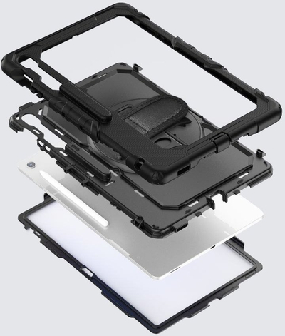 Mbështjellës tableti Tech-Protect Solid, Galaxy Tab S10 FE+ 13.1 X620 X626B, i zi
