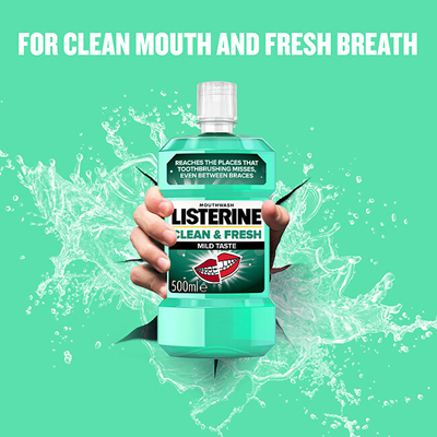 Гргулка за уста Listerine Clean & Fresh, 500 ml