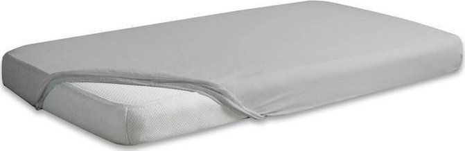 Çarçaf me lastik Multitex Matex Jersey 42, 190 x 200 cm, pambuk 100%, gri e hapur