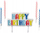 Set qirinjsh Happy Birthday, 4 copë, për tortë, shumëngjyrëshe