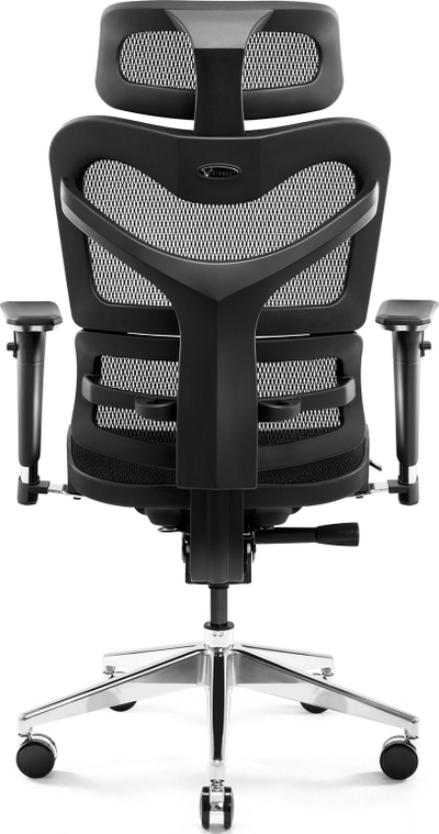 Karrige zyre Diablo Chairs V-Commander, ergonomike, rrjetë V-Mesh, e zezë