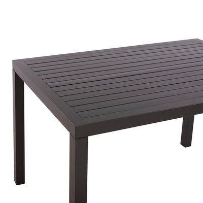 Tavolinë alumini 140×80 cm (HM5571.02), gri