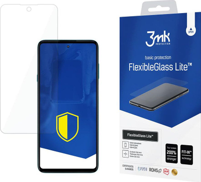 Mbrojtëse ekrani 3mk FlexibleGlass Lite për Motorola Edge 20 Lite, xham hibrid, transparent
