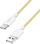 Kabllo USB LogiLink USB 2.0 Type C në USB A, 60W, najlon, e verdhë
