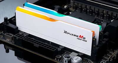 Мемориска RAM G.Skill Ripjaws M5 Neo RGB, 64GB DDR5, 6000MHz, бела