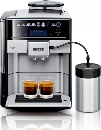 Makinë për esspresso Siemens EQ.6 Plus S700 TE657M03DE, 1500W, e argjendtë