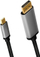 Kabëll adapter LogiLink CUA0100, USB C në DisplayPort, 1.8 m, i zi