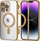 Mbrojtëse telefoni Tech-Protect MagShine për iPhone 14 Pro, MagSafe, transparente gold