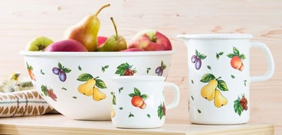 Tenxhere e lartë Riess Fruit Garden, 3.5L, 20cm, shumëngjyrëshe