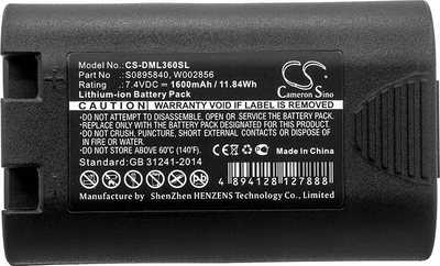 Bateri zëvendësuese për etiketues DYMO 3M, 1600mAh, e zezë