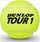 Topa tenisi Dunlop Tour Brilliance, set me 4 copë, me presion, ngjyrë neon e verdhë