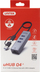 Hub USB C Unitek 4 në 1, 3 porta USB A 5 Gbps, Ethernet, gri