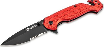 Thikë shpëtimi Dönges Rescue Knife Basic Fire Fighter, për zjarrfiksa, e kuqe