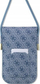 Çantë për smartphone Guess 4G Metal Script Logo GUOWBP4SNSB, lëkurë ekologjike, rrip i rregullueshëm, blu