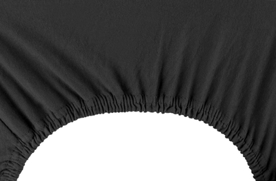 Çarçaf me lastik DecoKing Amber, jersey, 120 x 200 cm, i zi