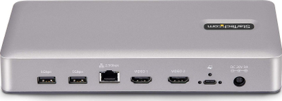 Docking station StarTech.com USB4, dy ekrane 4K 120Hz ose 8K 60Hz, HDMI, 100W, i zi