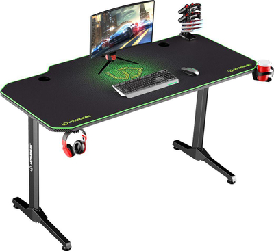 Tavolinë Ultradesk Frag, e zezë / gjelbër