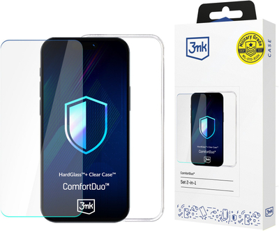 Mbulesë telefoni 3MK ComfortDuo Clear për Xiaomi Redmi Note 14 5G, e butë, kundra gërvishtjeve, transparente