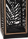 Fener dekorativ Atmosphera Foliage, metal H39cm, për qirinj, i zi