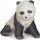 Figurë lodër PAPO Wild Animal Kingdom Sitting Baby Panda, plastike, për fëmijë 3+, bardh e zi