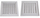 Grilë ventilimi murale N12R, plastike, 190x190 mm, e bardhë