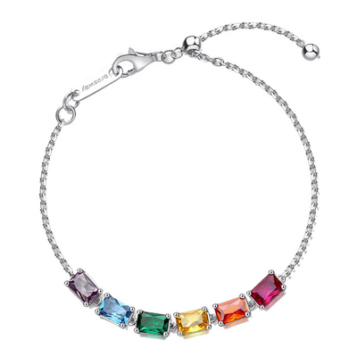 Byzylyk për femra Brosway Fancy Joyful Rainbow FJR04, i argjendtë/ shumëngjyrësh