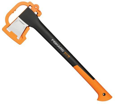 Set sëpate për dru Fiskars X17 M X-series, me mprehës Xsharp, portokalli e zezë