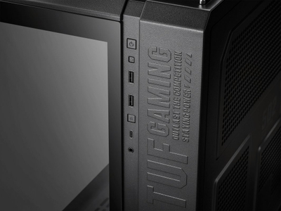 Kasë Asus TUF Gaming GT502 PLUS TG ARGB, e zezë, Midi Tower