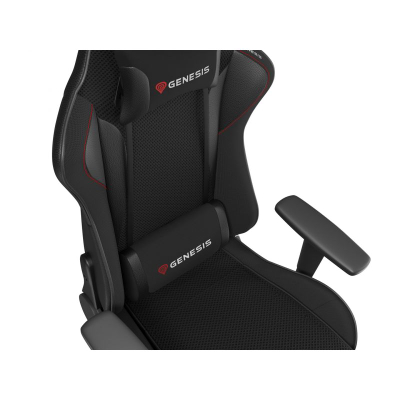 Karrige lojrash Genesis Nitro 440 G2 Mesh, jastëkë ergonomikë, lartësi e rregullueshme, e zezë
