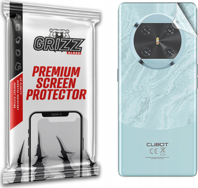 Fletë mbrojtëse Grizz SatinSkin për Cubot X90, për mrapa, transparente