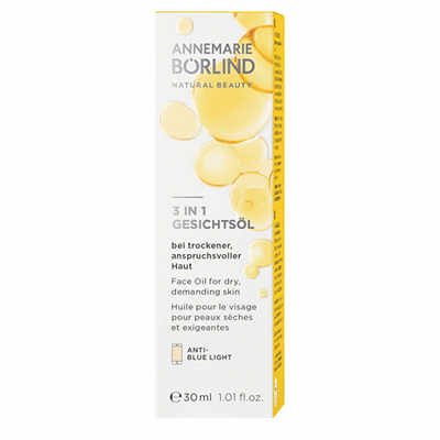 ANNEMARIE BORLIND 3 во 1 масло за лице против сина светлина, 30 мл