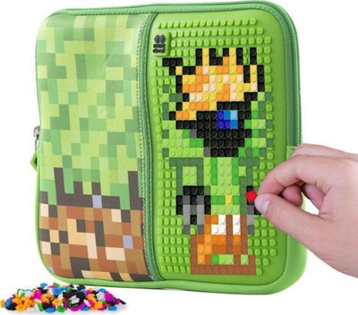 Çantë tableti Pixie Crew XL Pouch PXT-08-95, neopren, me piksele, e gjelbër