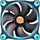 Ftohës Thermaltake Riing LED, 140 mm, i kaltër