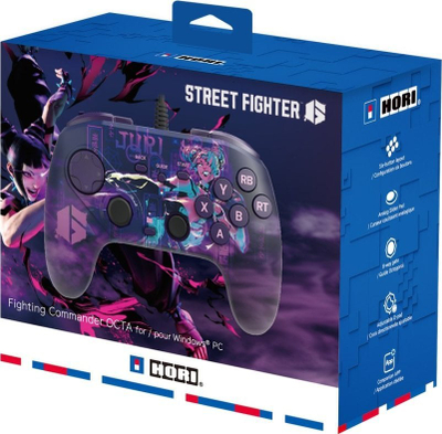 Kontroller lojërash HORI Fighting Commander OCTA Juri Edition, për PC, me kabllo, shumëngjyrësh