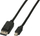Kabllo Mini DisplayPort në DisplayPort EFB Elektronik K5565SW.3, 3 m, e zezë