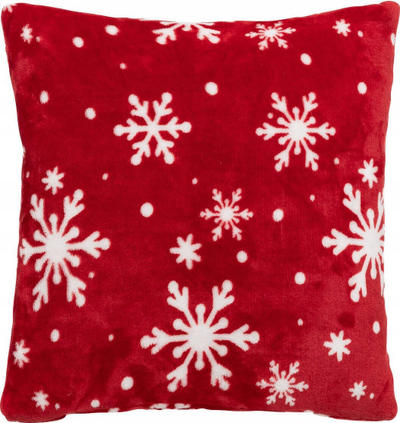 Jastëk dekorativ Red Flakes, 40x40 cm, poliestër, i kuq