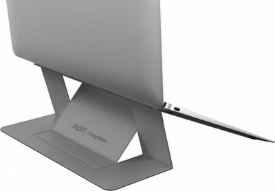 Mbajtëse laptopi Allocacoc MOFT, deri 16", ngjitëse, argjendtë