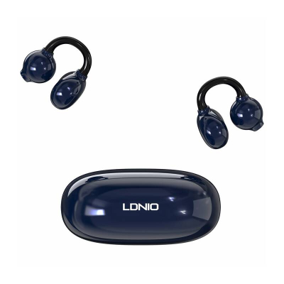 Kufje Bluetooth in ear LDNIO OWS T09, Bluetooth 5.4, me kuti karikimi, blu e errët
