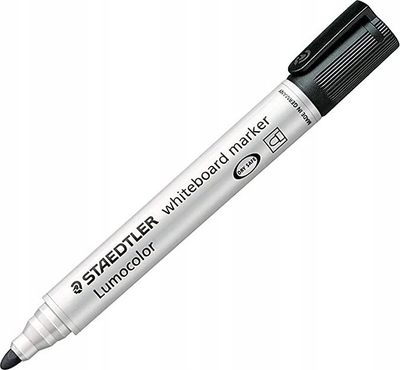 Marker për tabelë të bardhë Staedtler Lumocolor 341, majë 1 mm, i zi
