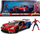 Maket makine Marvel Spiderman 2017 Ford GT, shkalla 1:24, metal die cast, kuqe e kaltër
